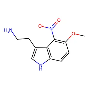 4-Nitro-5-methoxytryptamine structure