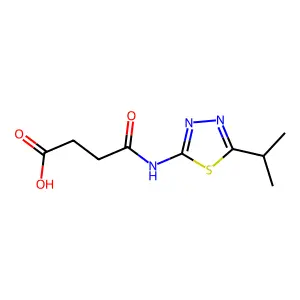 Succinamic acid, N-(5-isopropyl-1,3,4-thiadiazol-2-yl)- structure