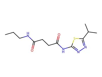 Succinamide, N-(5-isopropyl-1,3,4-thiadiazol-2-yl)-N'-propyl- structure