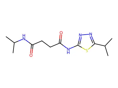 Succinamide, N-isopropyl-N'-(5-isopropyl-1,3,4-thiadiazol-2-yl)- structure