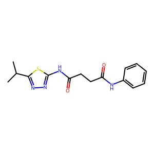 Succinamide, N-(5-isopropyl-1,3,4-thiadiazol-2-yl)-N'-phenyl- structure