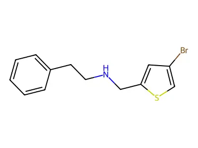 N-[(4-bromothiophen-2-yl)methyl]-2-phenylethanamine structure