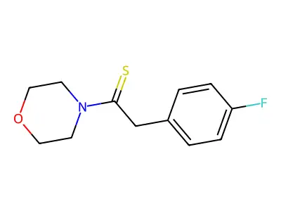 2-(4-Fluorophenyl)-1-morpholin-4-ylethanethione structure