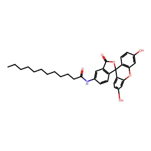 5-(N-Dodecanoyl)aminofluorescein structure