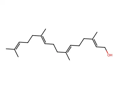 Geranylgeraniol structure