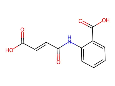 2-(3-Carboxyprop-2-enoylamino)benzoic acid structure