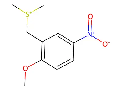 (2-Methoxy-5-nitrobenzyl)dimethylsulphonium bromide structure
