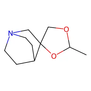 2'-Methylspiro-(1-azabicyclo(2.2.2.)octane-3,4'-(1,3)-dioxolane) structure