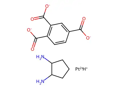 1,2,4-Benzenetricarboxylic acid, platinum complex structure