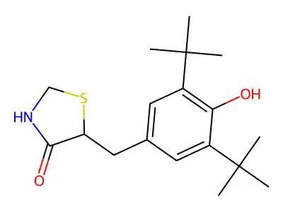 Tazofelone structure