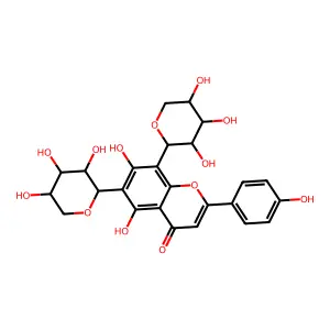 6,8-Di-C-beta-D-arabinopyranosylapigenin structure