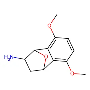 2-Amino-5,8-dimethoxy-1,2,3,4-tetrahydro-1,4-epoxynaphthalene structure