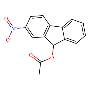 9-Acetoxy-2-nitrofluorene structure