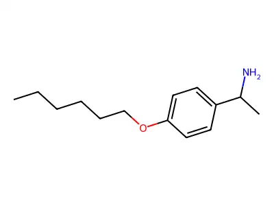 p-(Hexyloxy)-alpha-methylbenzylamine structure