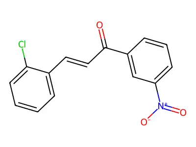 3-(2-Chlorophenyl)-1-(3-nitrophenyl)prop-2-en-1-one structure
