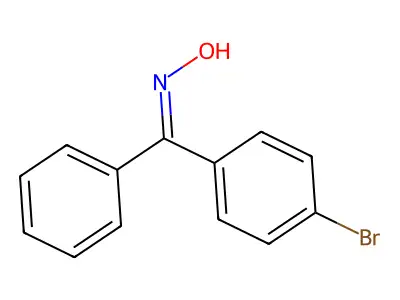 Methanone, (4-bromophenyl)phenyl-, oxime structure