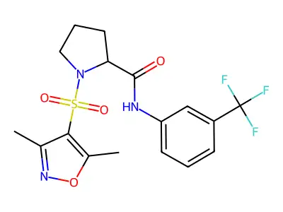 C17H18F3N3O4S structure