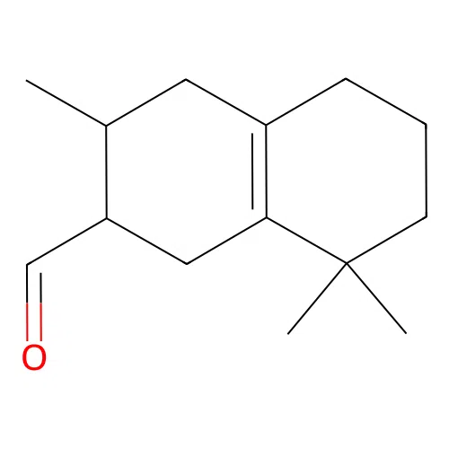 3,8,8-Trimethyl-1,2,3,4,5,6,7,8-octahydronaphthalene-2-carbaldehyde structure