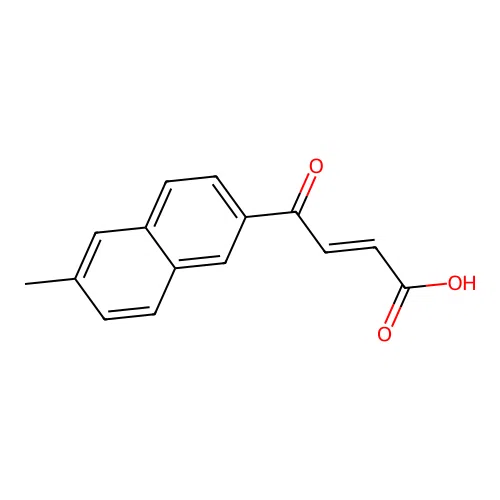 4-(6-Methylnapthalen-2-yl)-4-oxobut-2-enoc acid structure