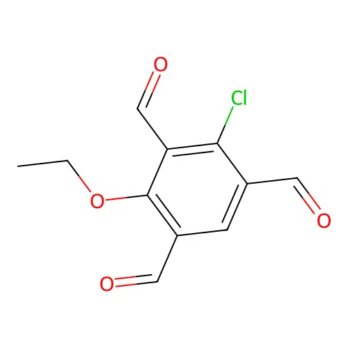 2-Chloro-4-ethoxybenzene-1,3,5-tricarbaldehyde structure
