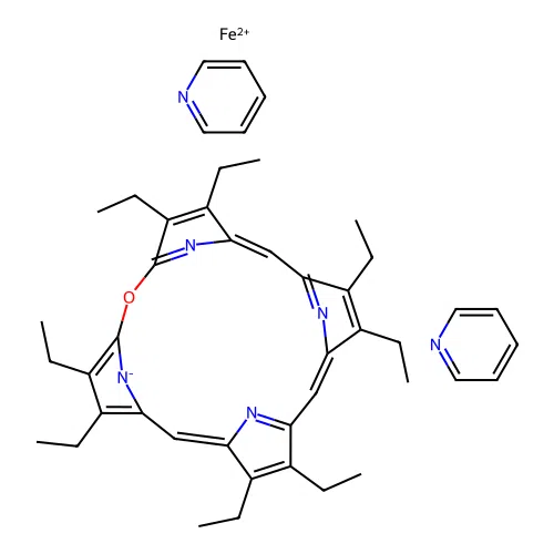 Octaethylverdohemochrome structure