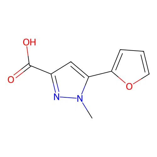 5-(Furan-2-yl)-1-methyl-1H-pyrazole-3-carboxylic acid structure