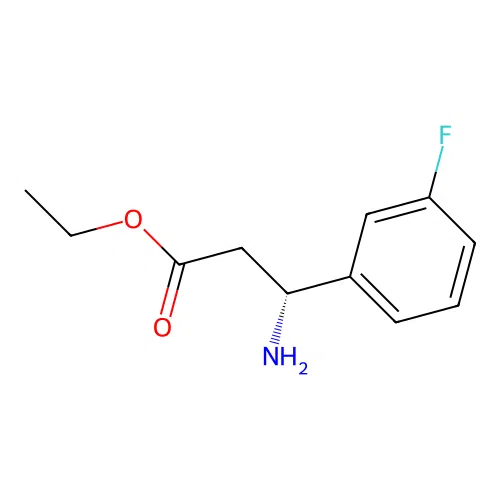 ethyl (3R)-3-amino-3-(3-fluorophenyl)propanoate structure