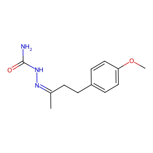 [(Z)-4-(4-methoxyphenyl)butan-2-ylideneamino]urea structure