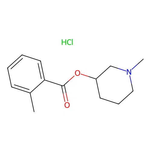 1-Methylpiperidin-3-YL 2-methylbenzoate hydrochloride structure