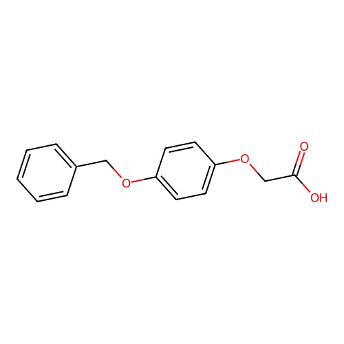 (4-(Phenylmethoxy)phenoxy)acetic acid structure