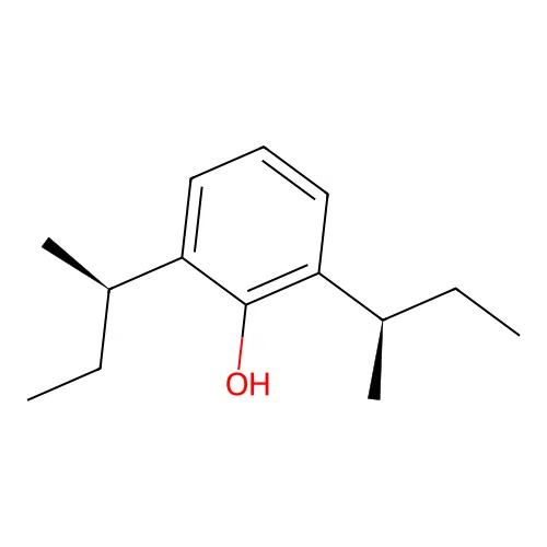 2,6-bis[(2R)-butan-2-yl]phenol structure