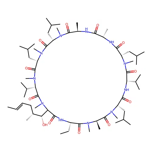 8-(N-methylalanine)cyclosporin A structure