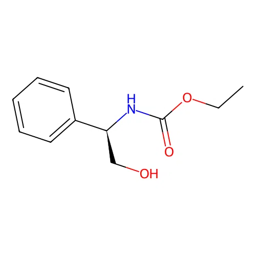 ethyl (1R)-2-hydroxy-1-phenylethylcarbamate structure