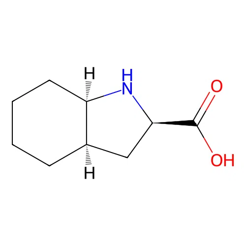 (2R,3aR,7aR)-Octahydro-1H-indole-2-carboxylic acid structure