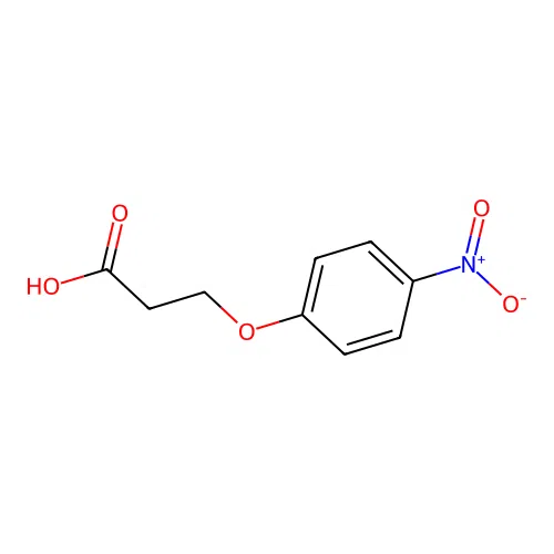 3-(4-Nitrophenoxy)propionic acid structure