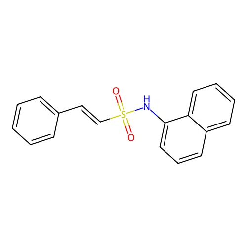 N-(naphthalen-1-yl)-2-phenylethene-1-sulfonamide structure