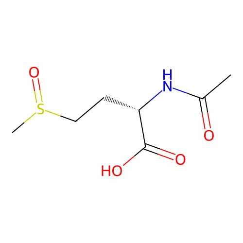 Acetyl-L-methionine sulfoxide structure