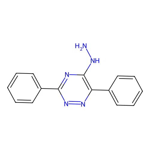 5-Hydrazino-3,6-diphenyl-1,2,4-triazine structure