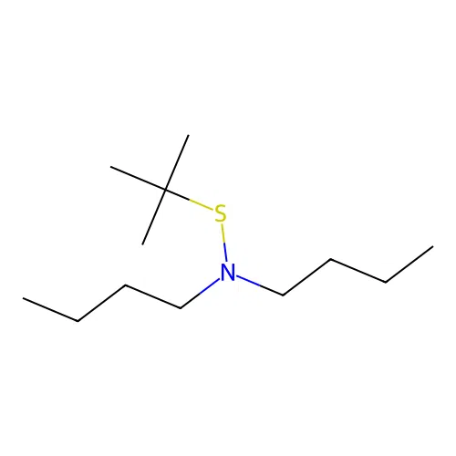 N-butyl-N-tert-butylsulfanylbutan-1-amine structure