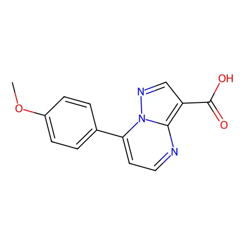 7-(4-Methoxyphenyl)pyrazolo[1,5-a]pyrimidine-3-carboxylic acid structure
