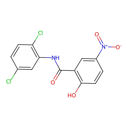 N-(2,5-dichlorophenyl)-2-hydroxy-5-nitrobenzamide structure