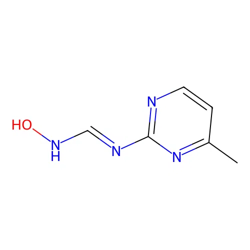 N-hydroxy-N'-(4-methylpyrimidin-2-yl)methanimidamide structure