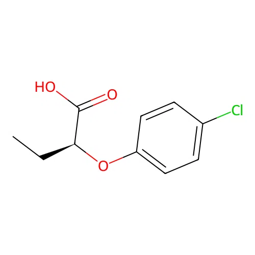 (2S)-2-(4-chlorophenoxy)butanoic acid structure