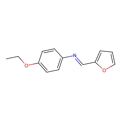 4-ethoxy-N-[(E)-furan-2-ylmethylidene]aniline structure