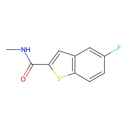 5-fluoro-N-methyl-1-benzothiophene-2-carboxamide structure
