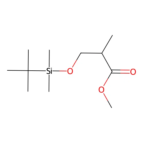 (2R)-Methyl 3-[(tert-butyldimethylsilyl)oxy]-2-methylpropionate structure