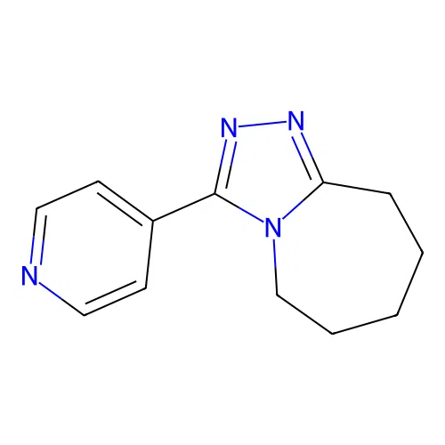 3-pyridin-4-yl-6,7,8,9-tetrahydro-5H-[1,2,4]triazolo[4,3-a]azepine structure