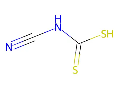 Carbamodithioic acid, cyano- structure