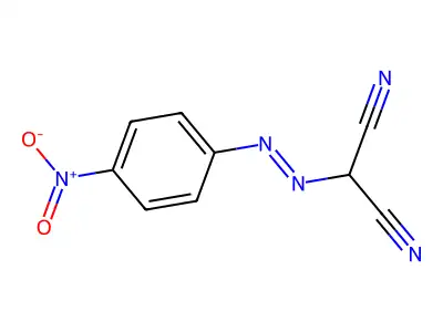 2-(2-(4-Nitrophenyl)diazenyl)propanedinitrile structure
