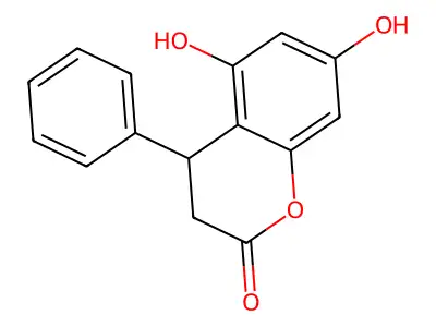 5,7-Dihydroxy-4-phenyl-2-chromanone structure